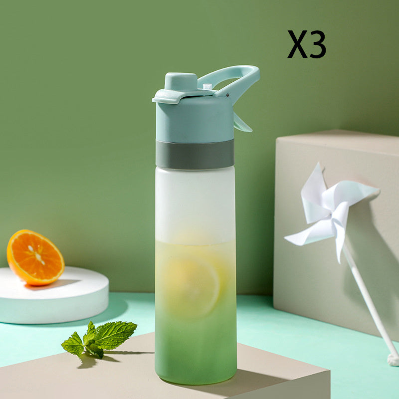 Spray Water Bottle For Girls Outdoor Sport Fitness Water Cup Large Capacity Spray