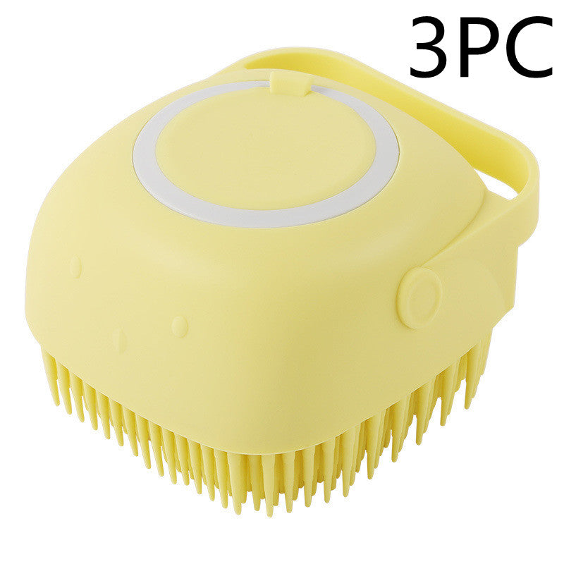 Silicone Dog Bath Brush - Silicone Dog Brush for Bathing - Pet Accessories