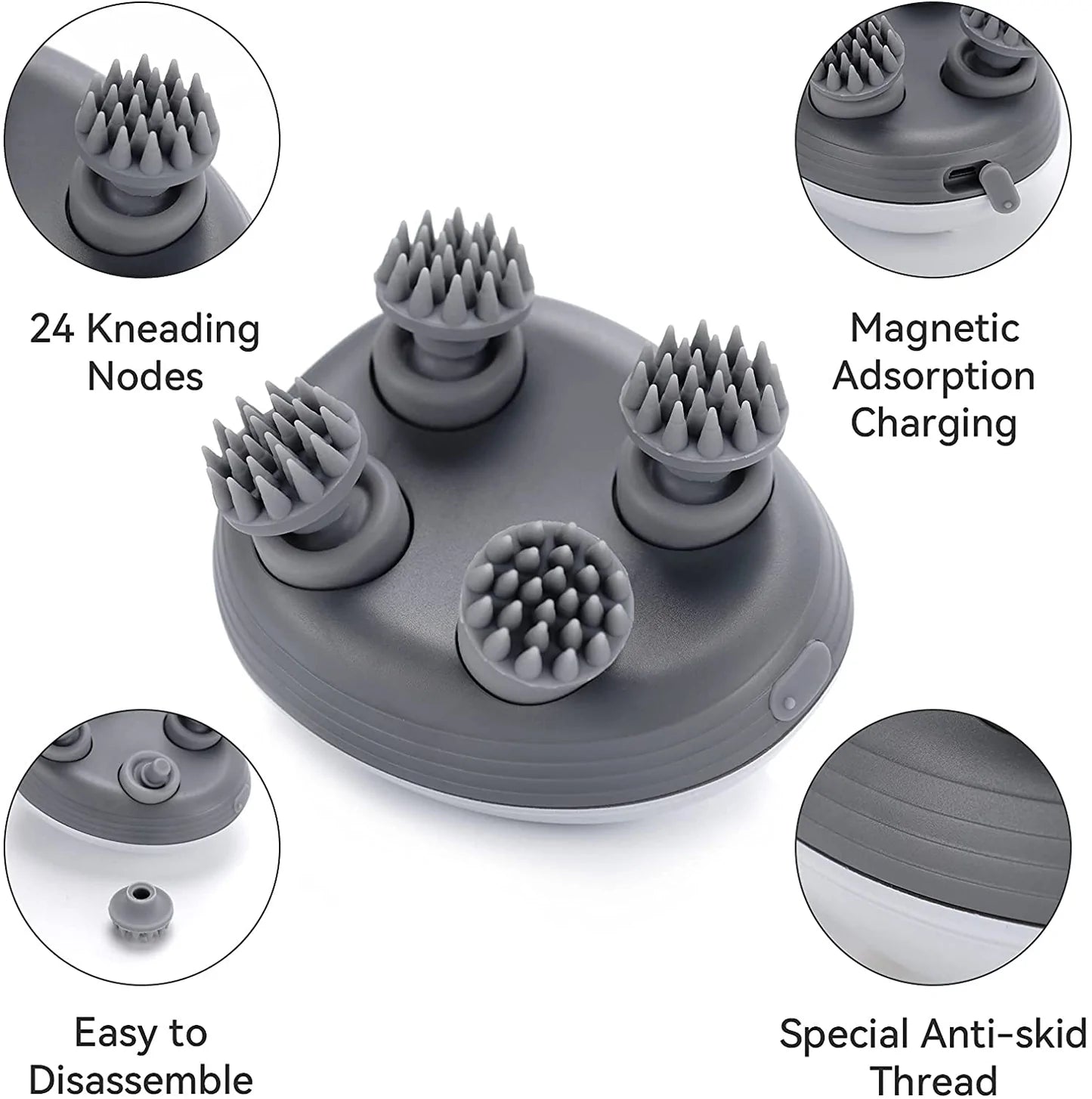 Electric Cat Massager for Relaxation, Handheld Pet Massage Tool for Cats & Dogs, Quiet & Rechargeable