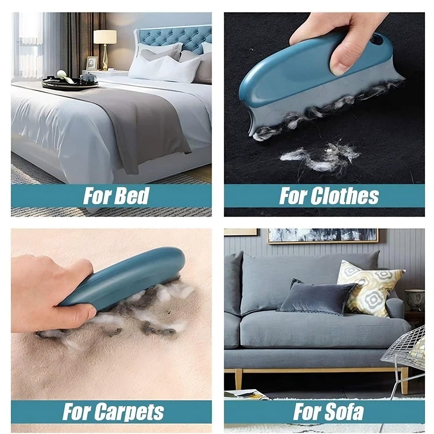 Reusable Pet Hair Remover Roller – Effective Lint Remover for Dogs & Cats on Furniture, Clothes, Carpet & Car Seats
