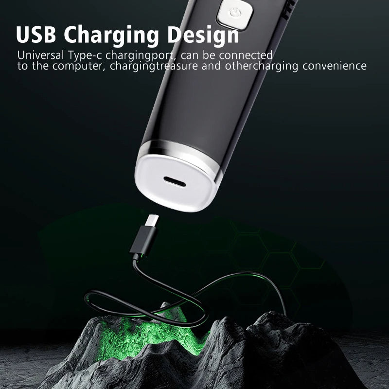 Vacuum Beard Trimmer for Men – Cordless Rechargeable Hair Clipper with Built-in Suction System