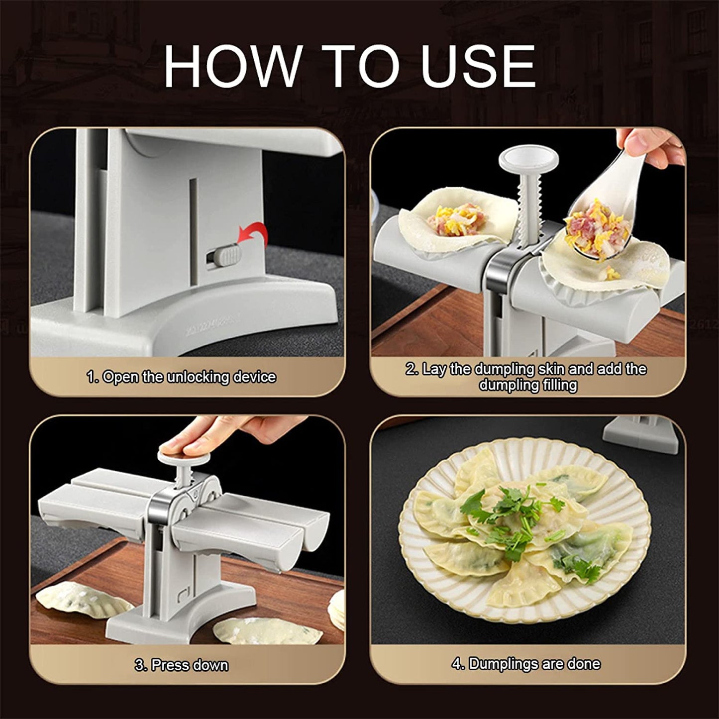 Dumpling Mould Double Head Dumpling Mold Lazy Artifact Manual Press Noodle Dumpling Maker