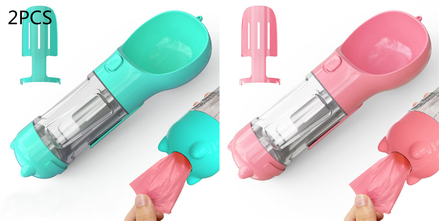 Pet Water Bottle with Bowl - Pet feeder bowl