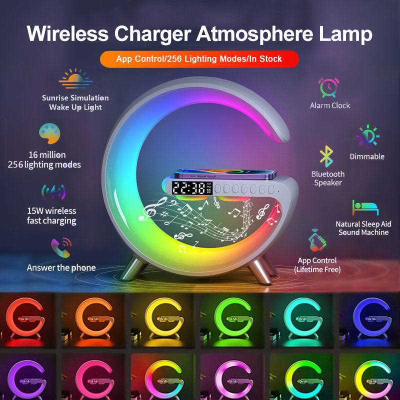 G Shaped LED Lamp Bluetooth Speaker