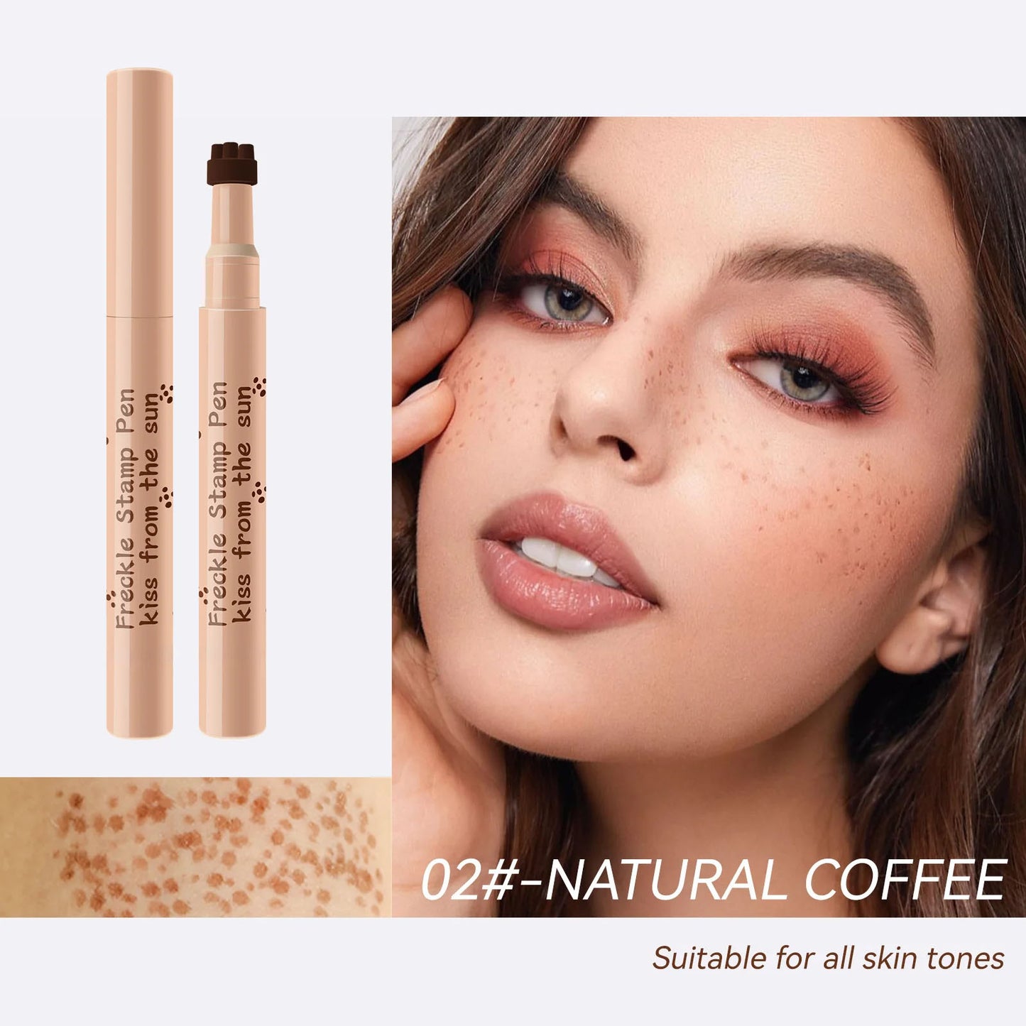 Waterproof Freckle Pen – Natural Freckles Makeup for Face, Long-lasting, Smudge-Proof, Beauty Tool