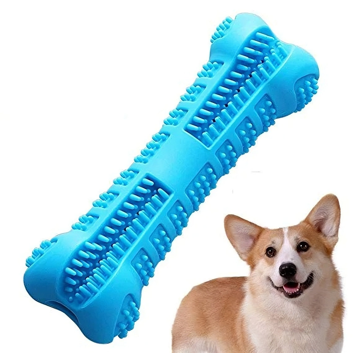 Soft Rubber Dog Toothbrush – Gentle Chew Teeth Cleaner for Puppies & Small Dogs Dental Care