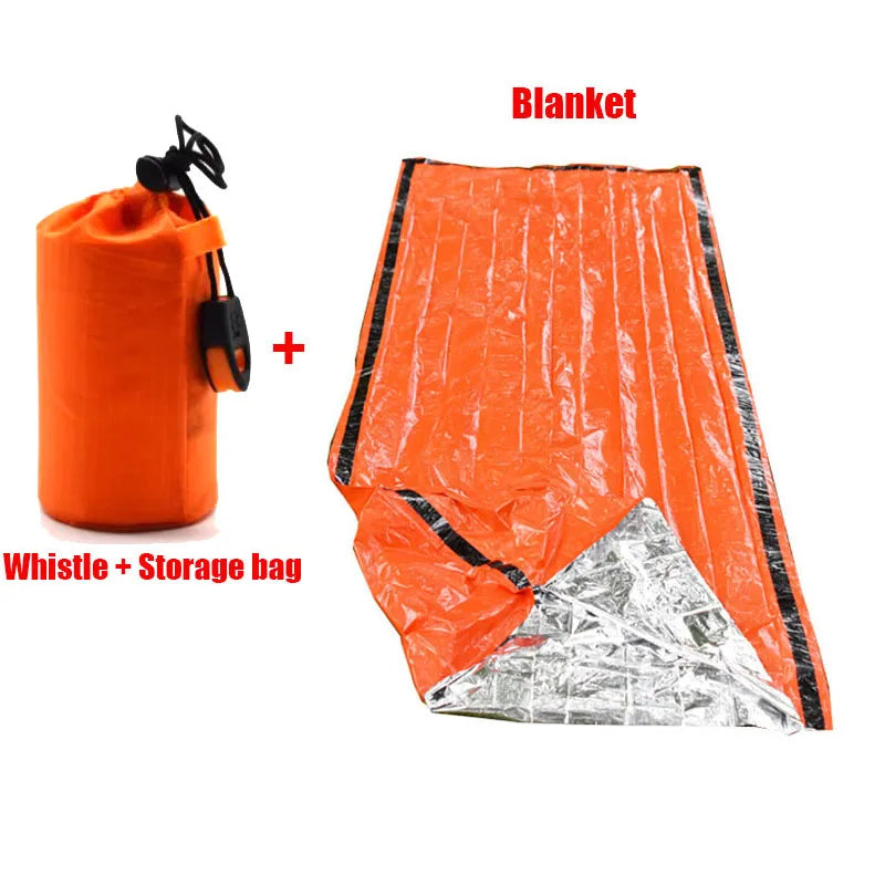 Emergency Sleeping Bag Thermal Survival Blanket | Lightweight Waterproof Bivy Sack for Camping & Hiking