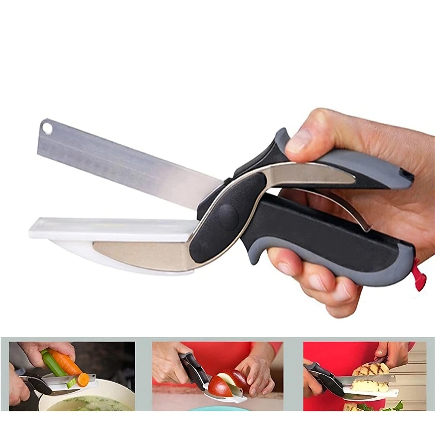 Chop Kitchen Scissors with Cutting Board - Vegetable Chopper Kitchen Scissors