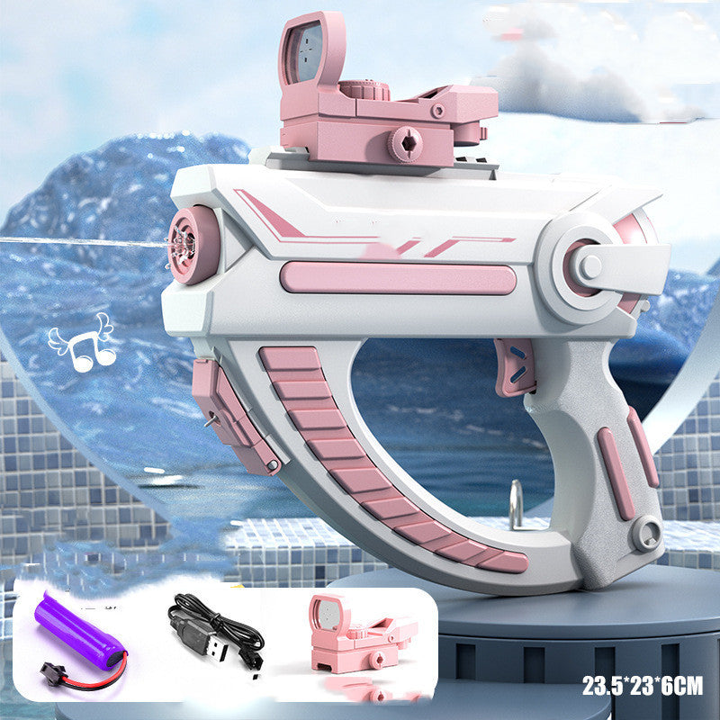 Summer Fully Automatic Electric Water Gun – Rechargeable Long-Range Continuous Firing, Perfect Party Game & Kids Gift