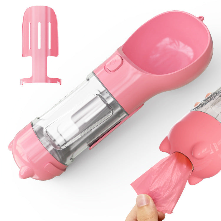Pet Water Bottle with Bowl - Pet feeder bowl