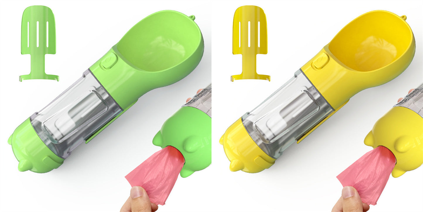 Pet Water Bottle with Bowl - Pet feeder bowl