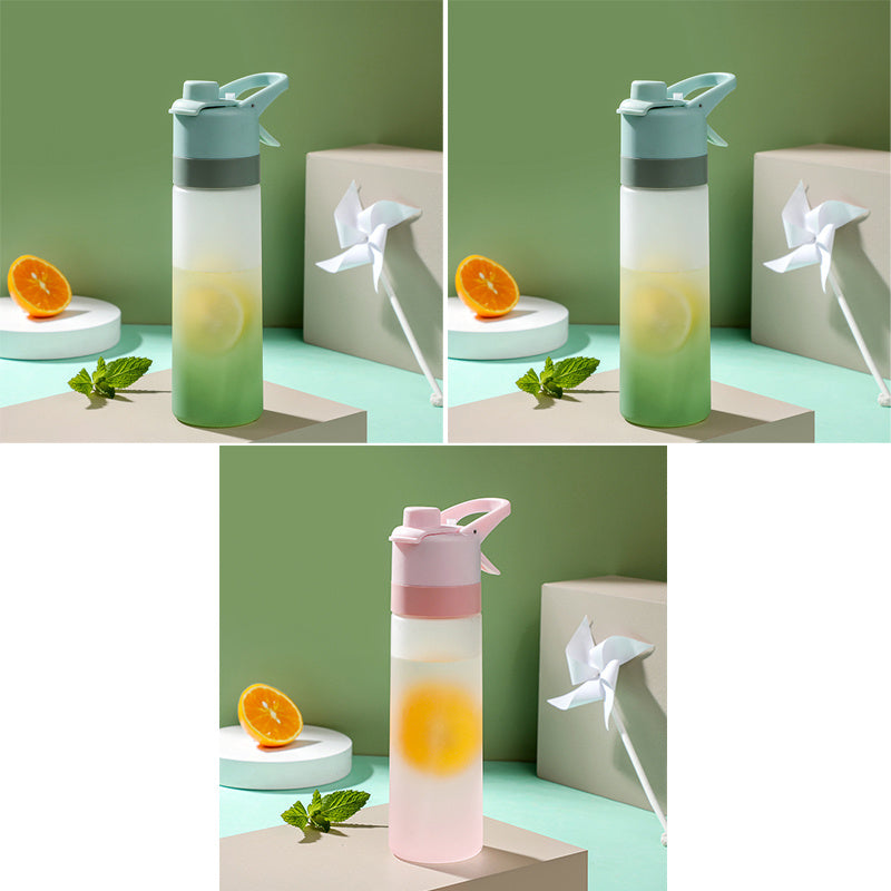Spray Water Bottle For Girls Outdoor Sport Fitness Water Cup Large Capacity Spray