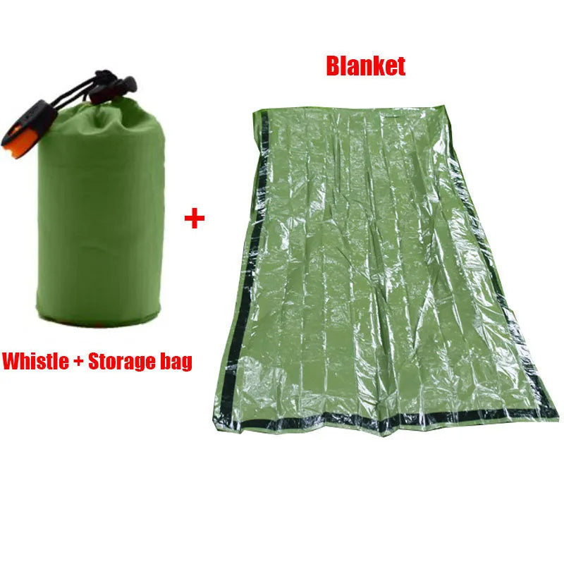 Emergency Sleeping Bag Thermal Survival Blanket | Lightweight Waterproof Bivy Sack for Camping & Hiking