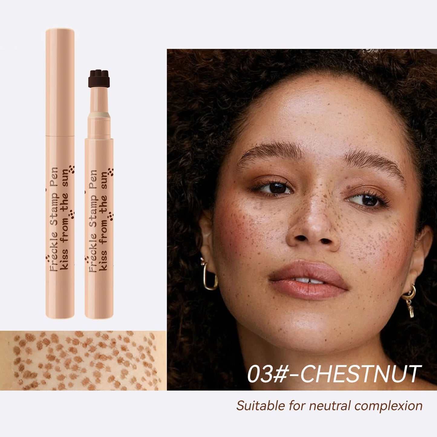 Waterproof Freckle Pen – Natural Freckles Makeup for Face, Long-lasting, Smudge-Proof, Beauty Tool
