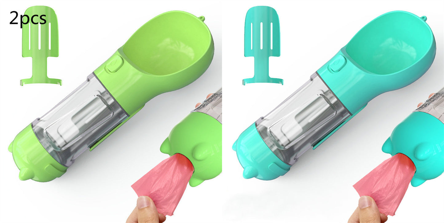 Pet Water Bottle with Bowl - Pet feeder bowl
