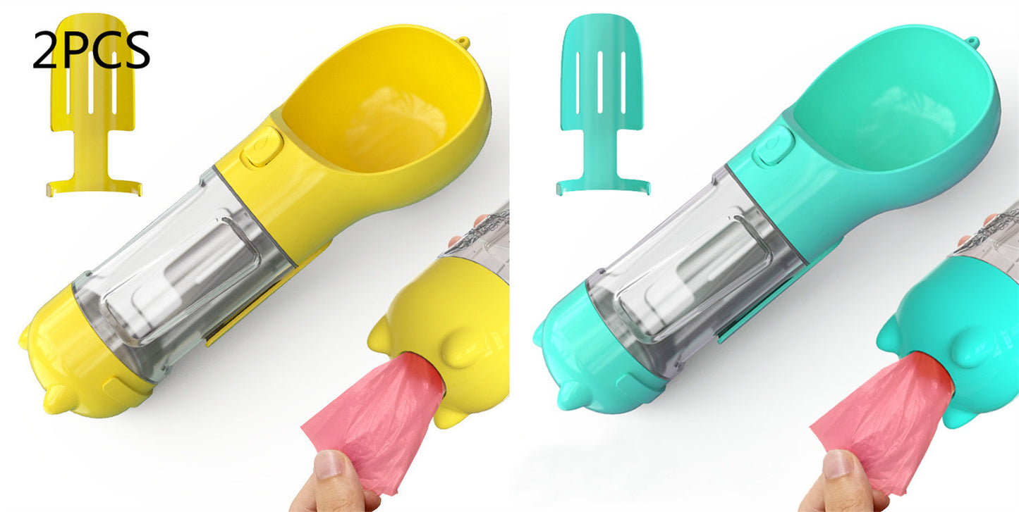 Pet Water Bottle with Bowl - Pet feeder bowl