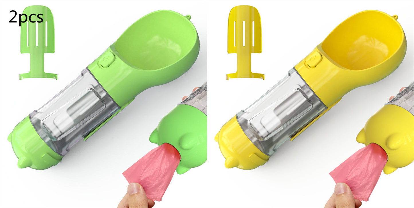 Pet Water Bottle with Bowl - Pet feeder bowl