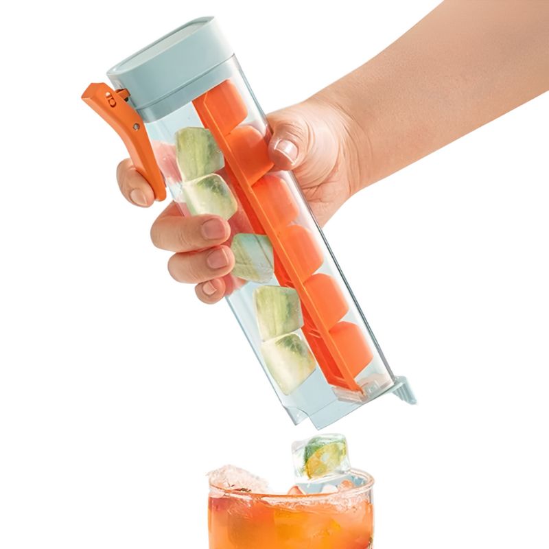 Ice Cube Maker Handle Tray Ice Cube Mold Whiskey Cocktail Drink Ice Box
