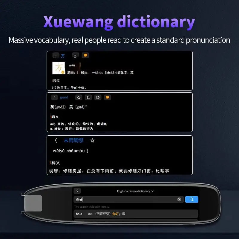 Smart Language Translator Pen – Instant Voice Text Translator for Travel, Learning, Business, Students