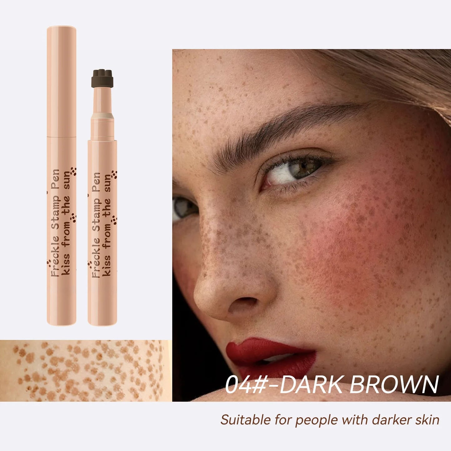 Waterproof Freckle Pen – Natural Freckles Makeup for Face, Long-lasting, Smudge-Proof, Beauty Tool