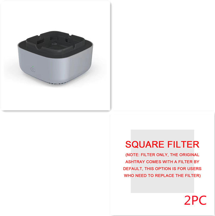 Smoke Removal Air Purifier Ashtray – Portable Anion Automatic Purification Gadget for Car and Home Use