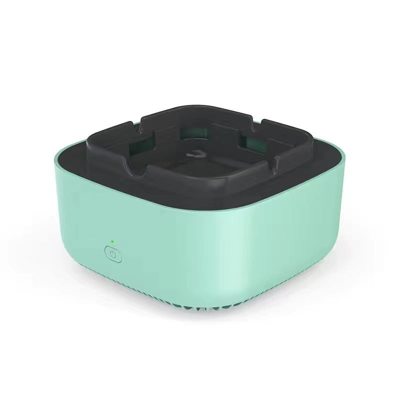 Smoke Removal Air Purifier Ashtray – Portable Anion Automatic Purification Gadget for Car and Home Use