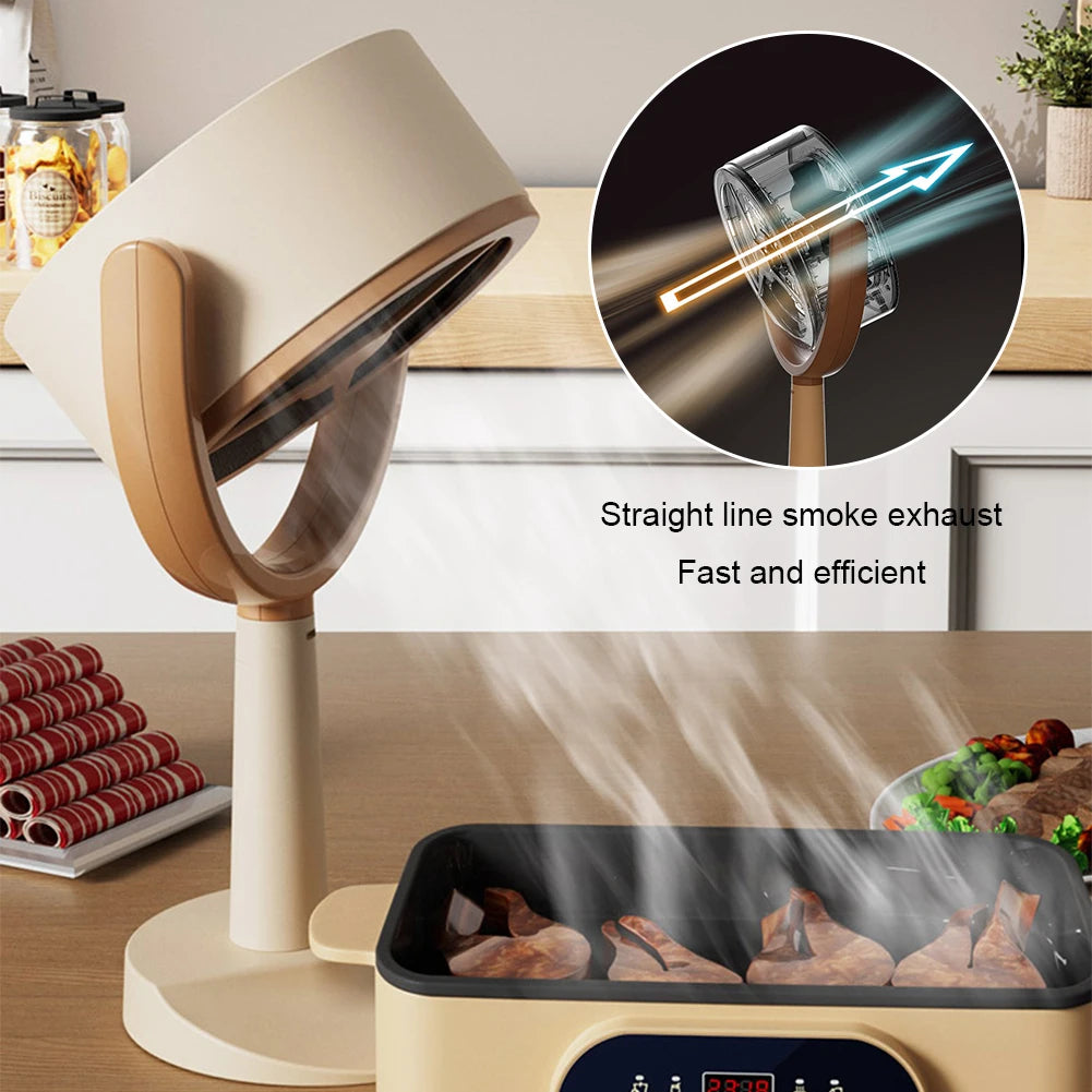 New USB Desktop Range Hoods Portable Exhaust Fan Small Kitchen Hood Extractor Barbecue Large Suction Cooker Hood