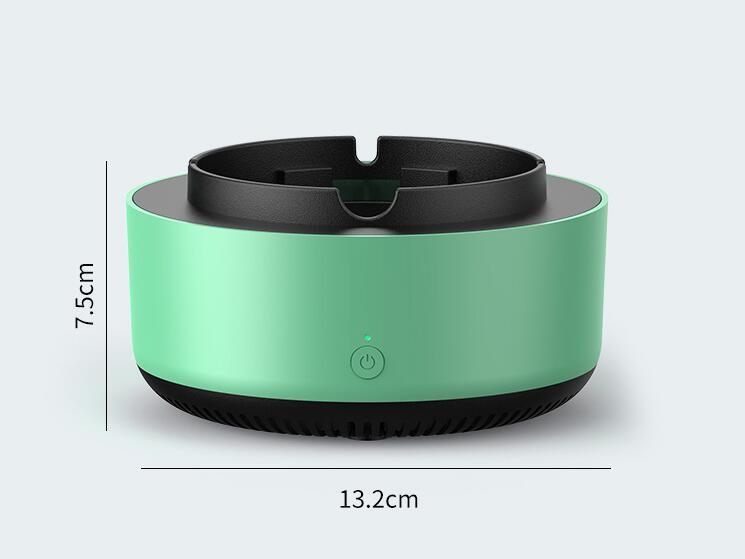 Smoke Removal Air Purifier Ashtray – Portable Anion Automatic Purification Gadget for Car and Home Use