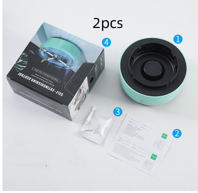 Smoke Removal Air Purifier Ashtray – Portable Anion Automatic Purification Gadget for Car and Home Use