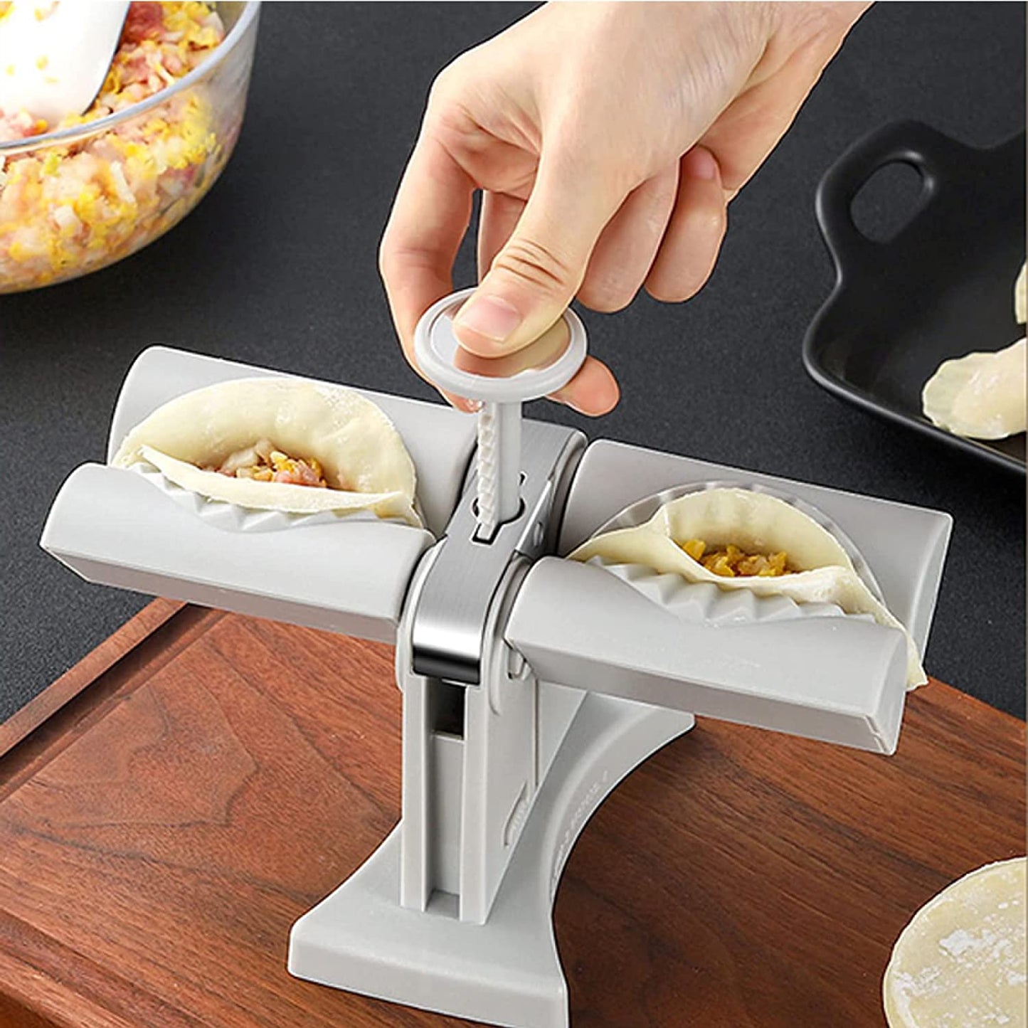 Dumpling Mould Double Head Dumpling Mold Lazy Artifact Manual Press Noodle Dumpling Maker