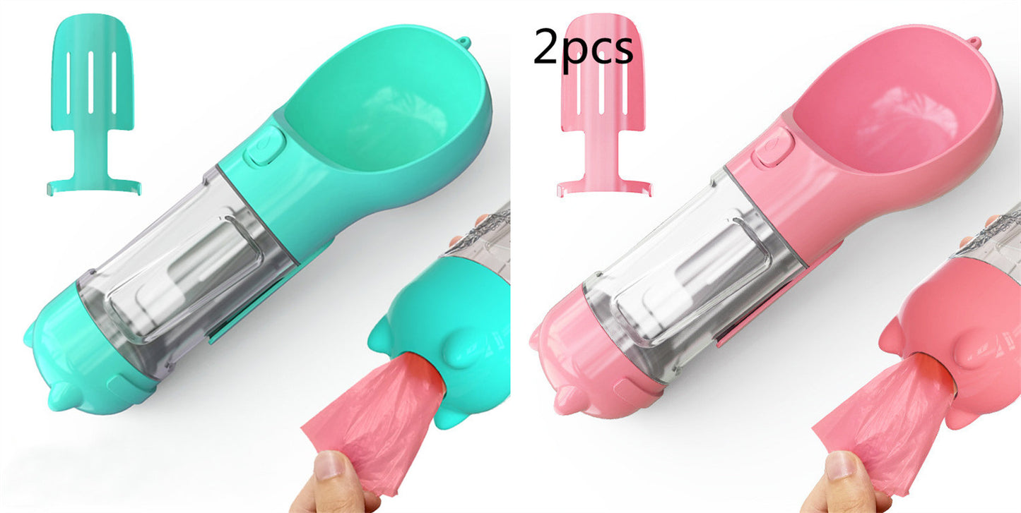 Pet Water Bottle with Bowl - Pet feeder bowl