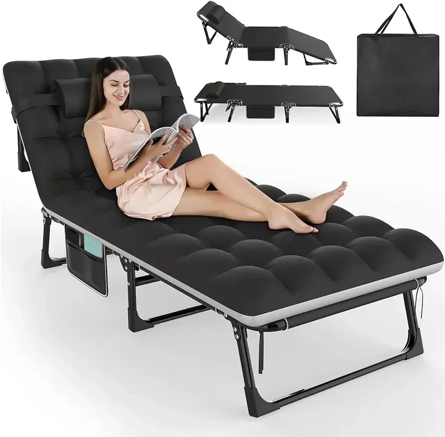 3 in 1 Folding Camping Bed - Indoor and Outdoor Relaxation Bed