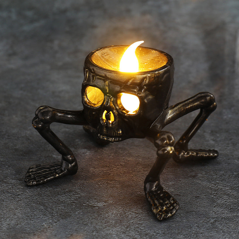 Halloween Candle Skull Hand Lantern Atmosphere Decoration Props Skull Foot Night Lantern