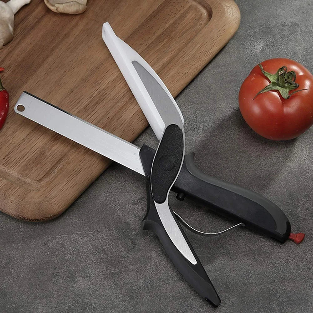 Chop Kitchen Scissors with Cutting Board - Vegetable Chopper Kitchen Scissors