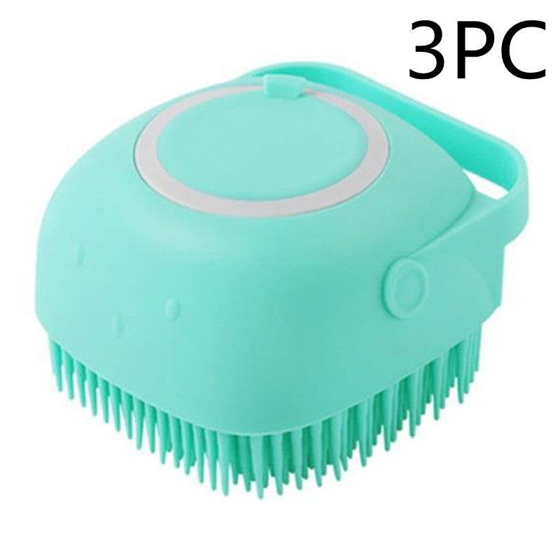 Silicone Dog Bath Brush - Silicone Dog Brush for Bathing - Pet Accessories