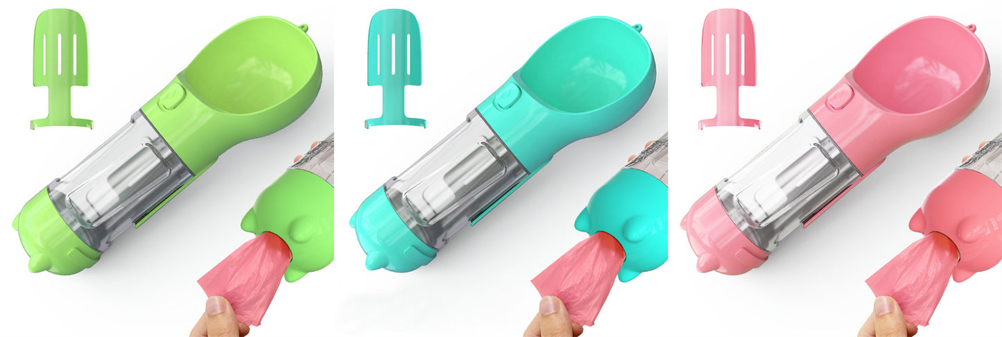 Pet Water Bottle with Bowl - Pet feeder bowl