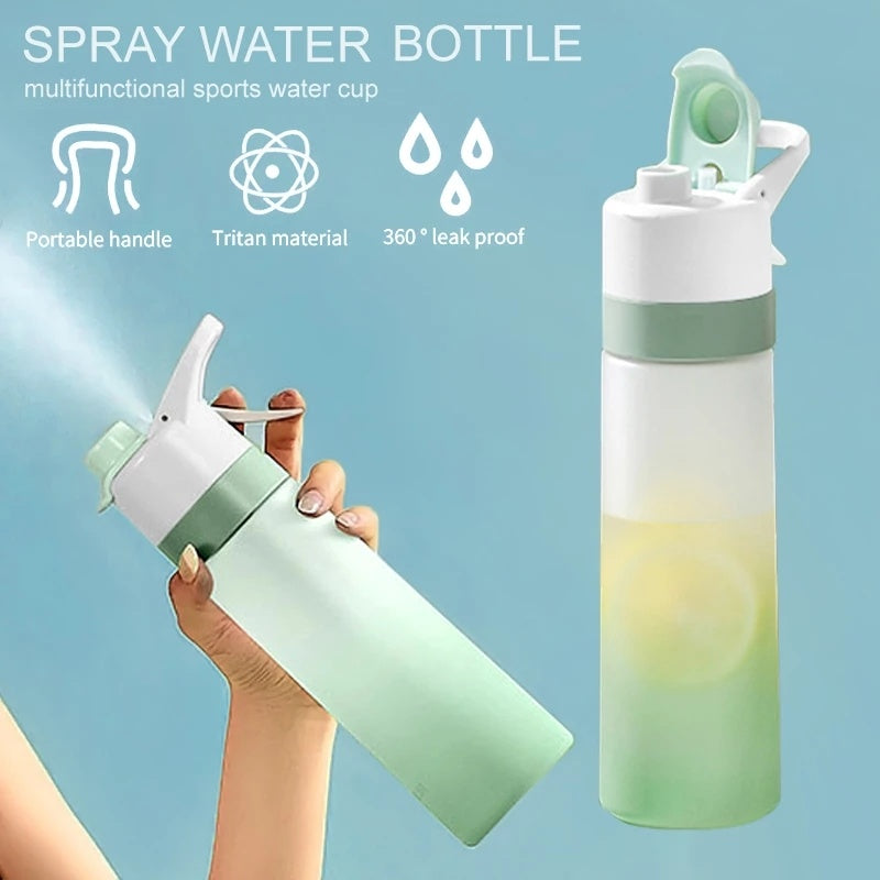 Spray Water Bottle For Girls Outdoor Sport Fitness Water Cup Large Capacity Spray