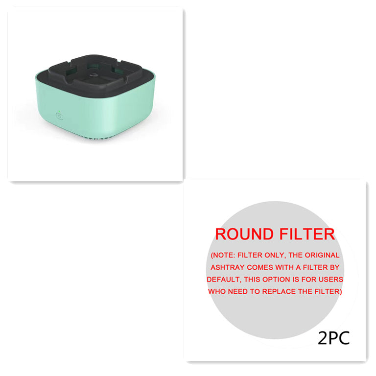 Smoke Removal Air Purifier Ashtray – Portable Anion Automatic Purification Gadget for Car and Home Use