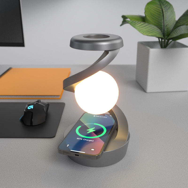 Levitating Ball Lamp with Wireless Charger - Best Wireless ball lamp - Home Decor Accessories