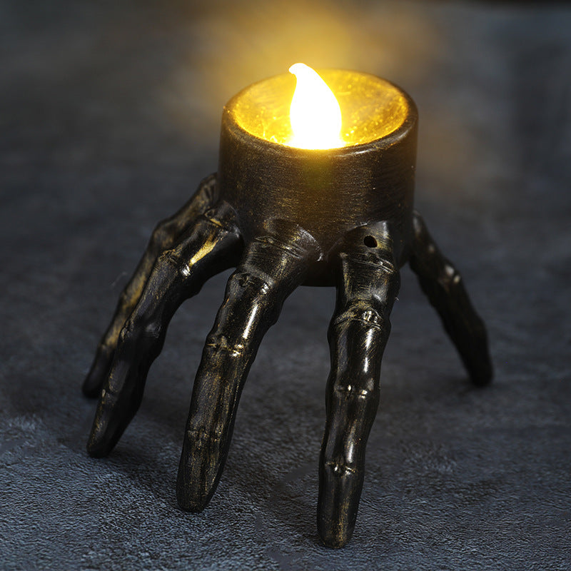 Halloween Candle Skull Hand Lantern Atmosphere Decoration Props Skull Foot Night Lantern