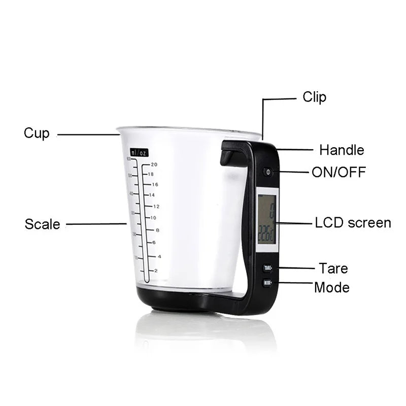 Digital Measuring Cup - Electronic Measuring Cup - Smart Measuring Cup