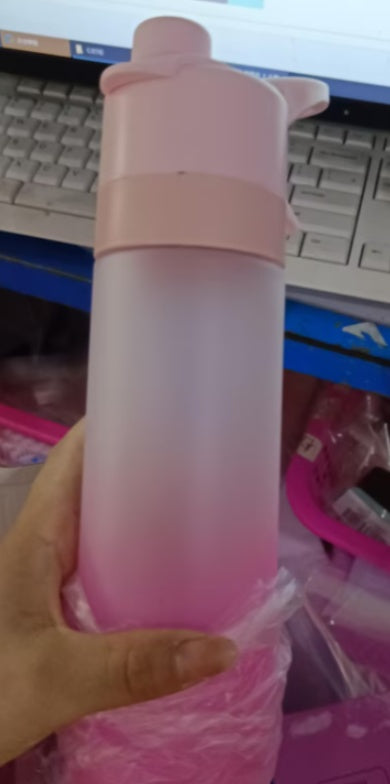 Spray Water Bottle For Girls Outdoor Sport Fitness Water Cup Large Capacity Spray