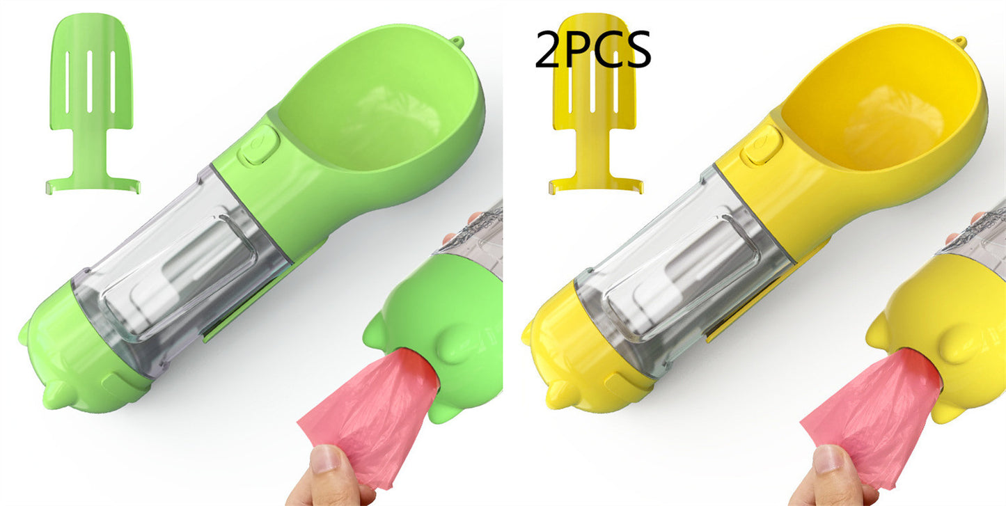 Pet Water Bottle with Bowl - Pet feeder bowl