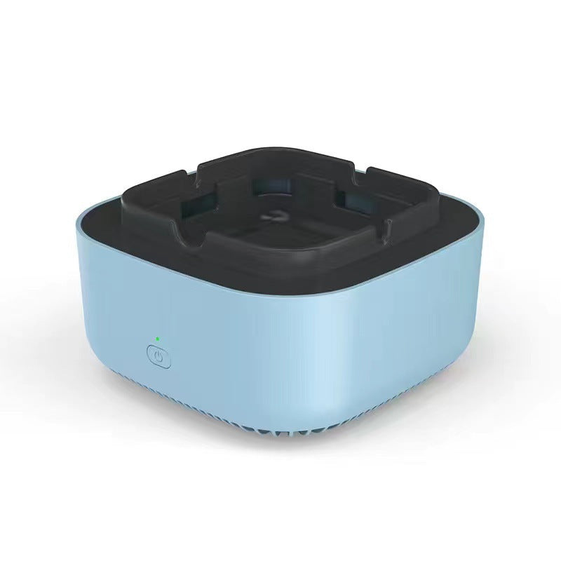 Smoke Removal Air Purifier Ashtray – Portable Anion Automatic Purification Gadget for Car and Home Use