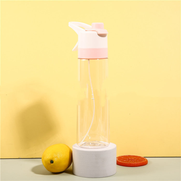 Spray Water Bottle For Girls Outdoor Sport Fitness Water Cup Large Capacity Spray