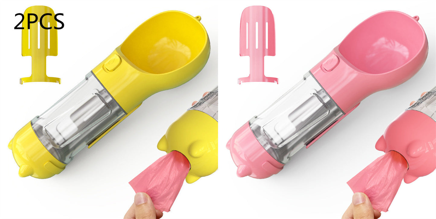 Pet Water Bottle with Bowl - Pet feeder bowl