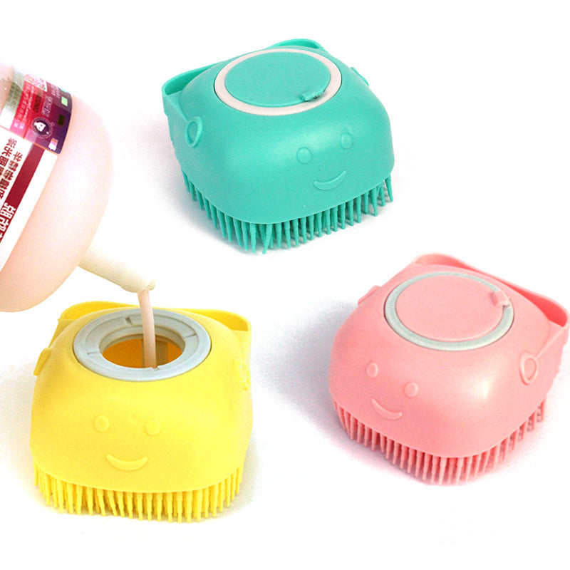 Silicone Dog Bath Brush - Silicone Dog Brush for Bathing - Pet Accessories