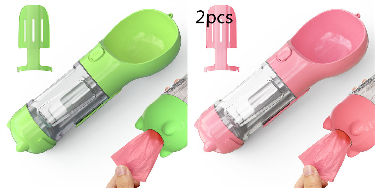 Pet Water Bottle with Bowl - Pet feeder bowl