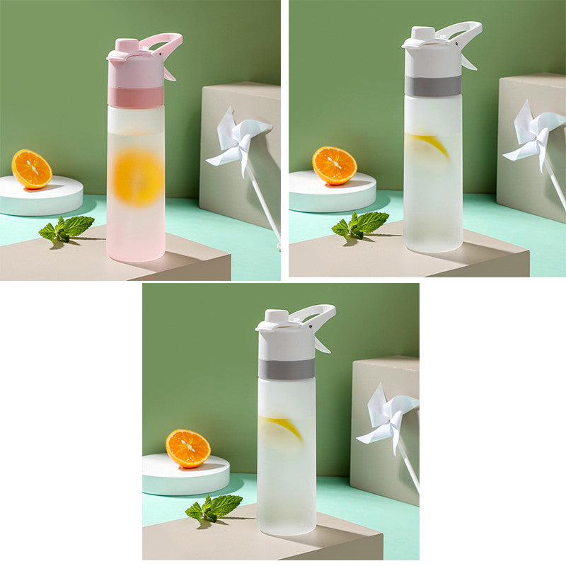 Spray Water Bottle For Girls Outdoor Sport Fitness Water Cup Large Capacity Spray
