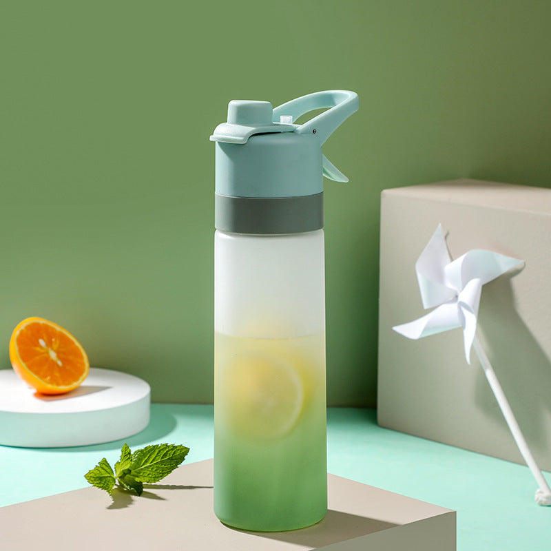 Spray Water Bottle For Girls Outdoor Sport Fitness Water Cup Large Capacity Spray